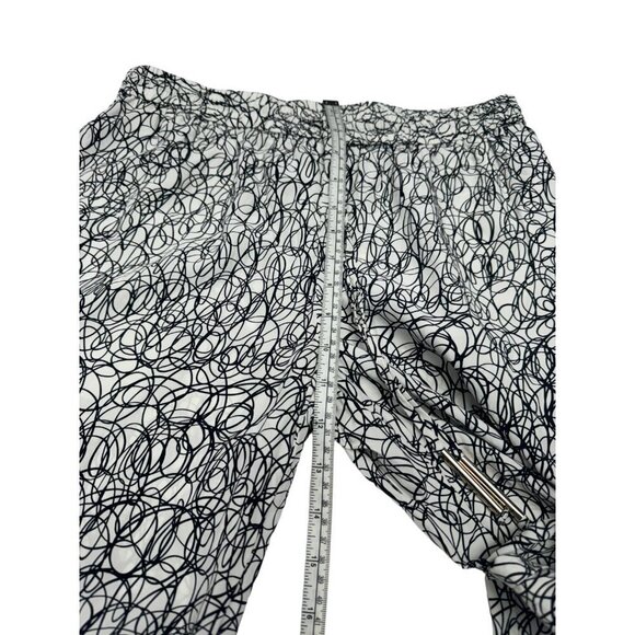 Diane Von Furstenberg BENNETT Silk Printed Pant Scribble Maze Size 4 - Picture 8 of 8